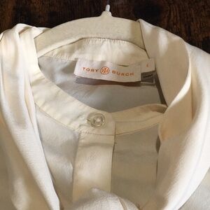 Tory Burch Cream Button Down Shirt
